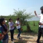 Mr S Vishwanath, working on Jakkur Lake, spent a day with the interns explaining the functioning of the Sewage Treatment Plant at the lake