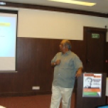 Shri K Jairaj, IAS giving a talk on the working of Urban Local Bodies