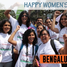 Marching for a safer Bengaluru, Team-BNY celebrates 2014 International Women's Day